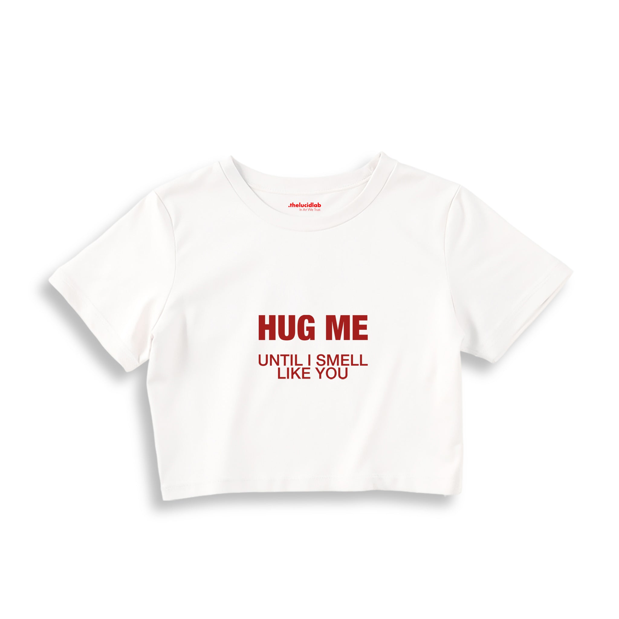 I Smell Like You Crop Tişört — Beyaz