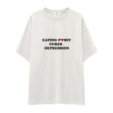 Eating Pussy Cures Depression Oversize Tişört