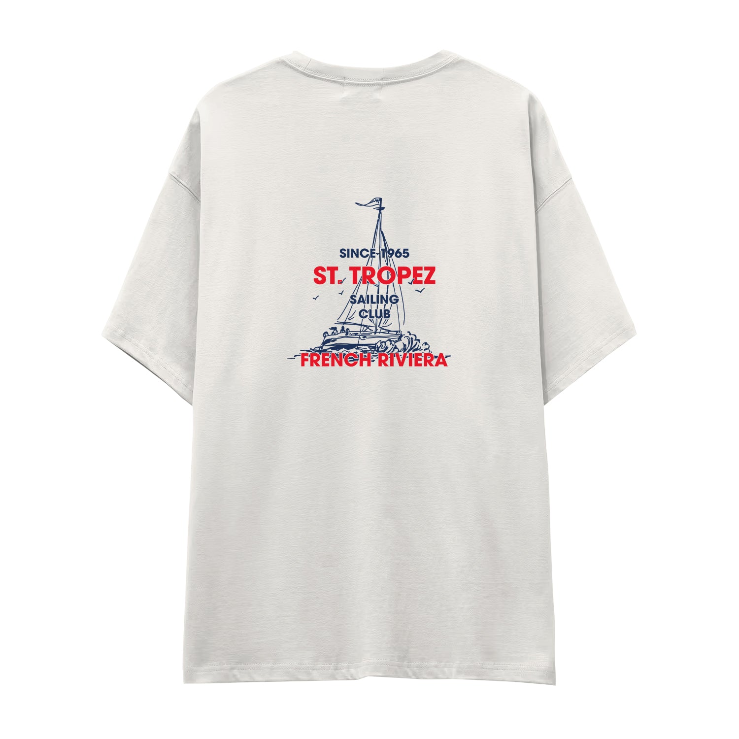 Saint Tropez Sailing Club Oversize Tişört