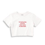 I’m Boring Baby Crop Tişört