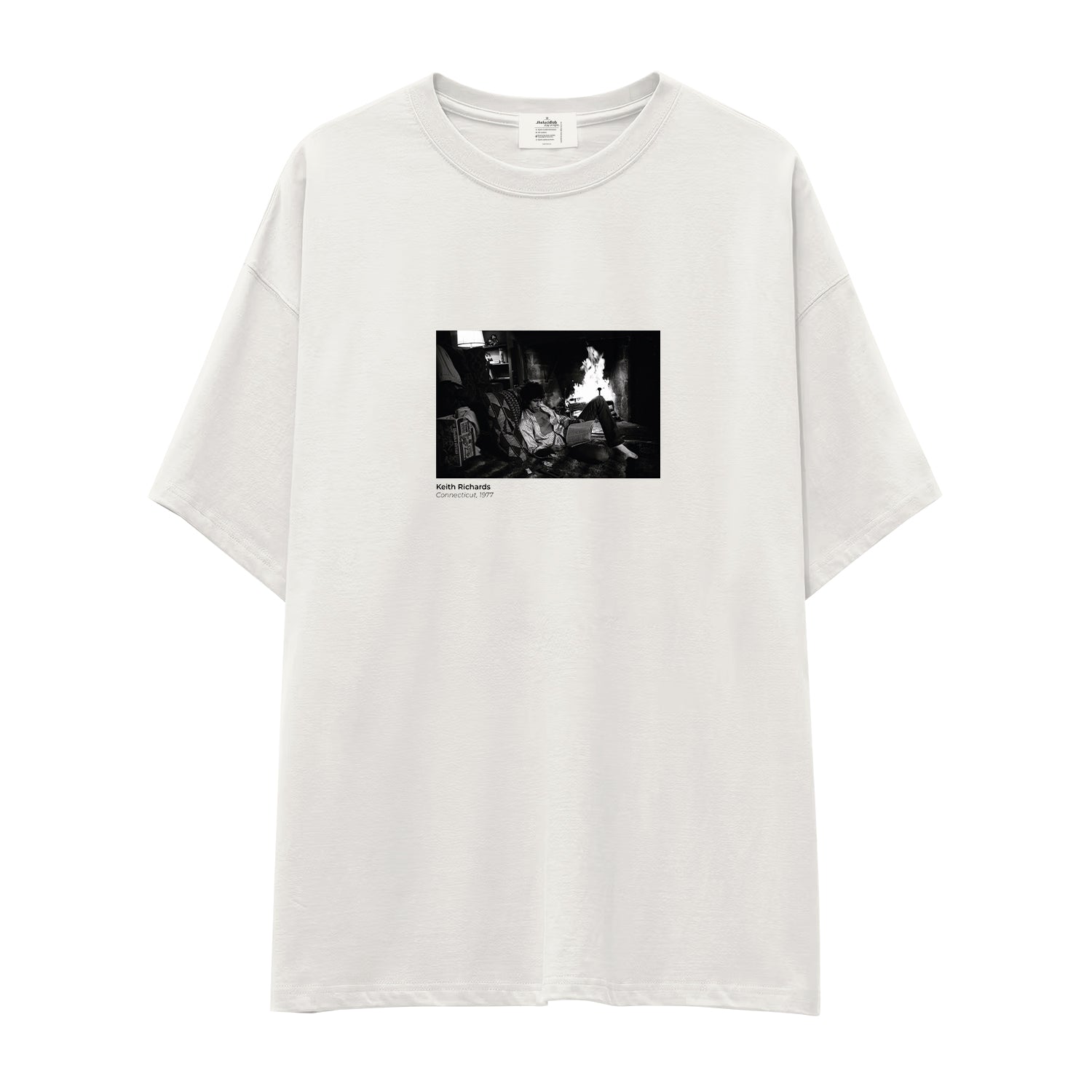 Keith Richards Connecticut 1977 Oversize Tişört