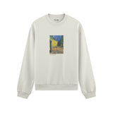 Café Terrace at Night Oversize Sweatshirt