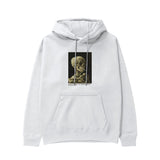 Skull of a Skeleton with Burning Cigarette Hoodie