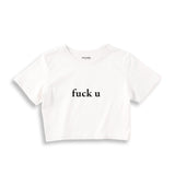 FUCK U Crop Tişört