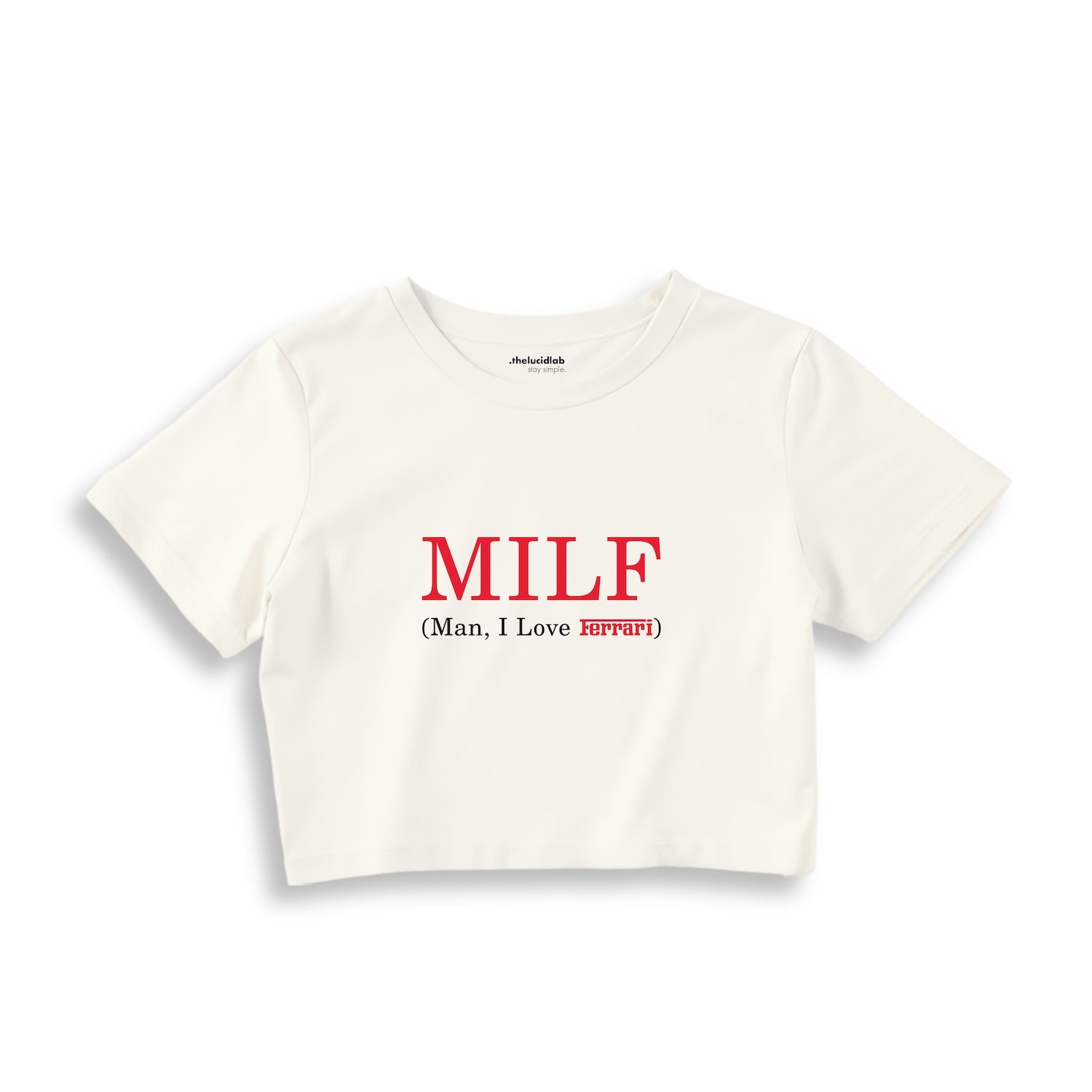 MILF / Man I Love Ferrari Crop Tişört