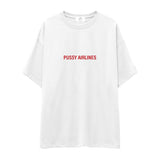 Pussy Airlines Oversize Tişört