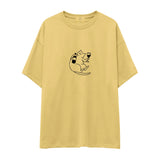 Wine Lover Cat Oversize Tişört