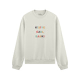 Kişiye Özel Baskılı Oversize Sweatshirt