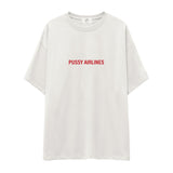 Pussy Airlines Oversize Tişört