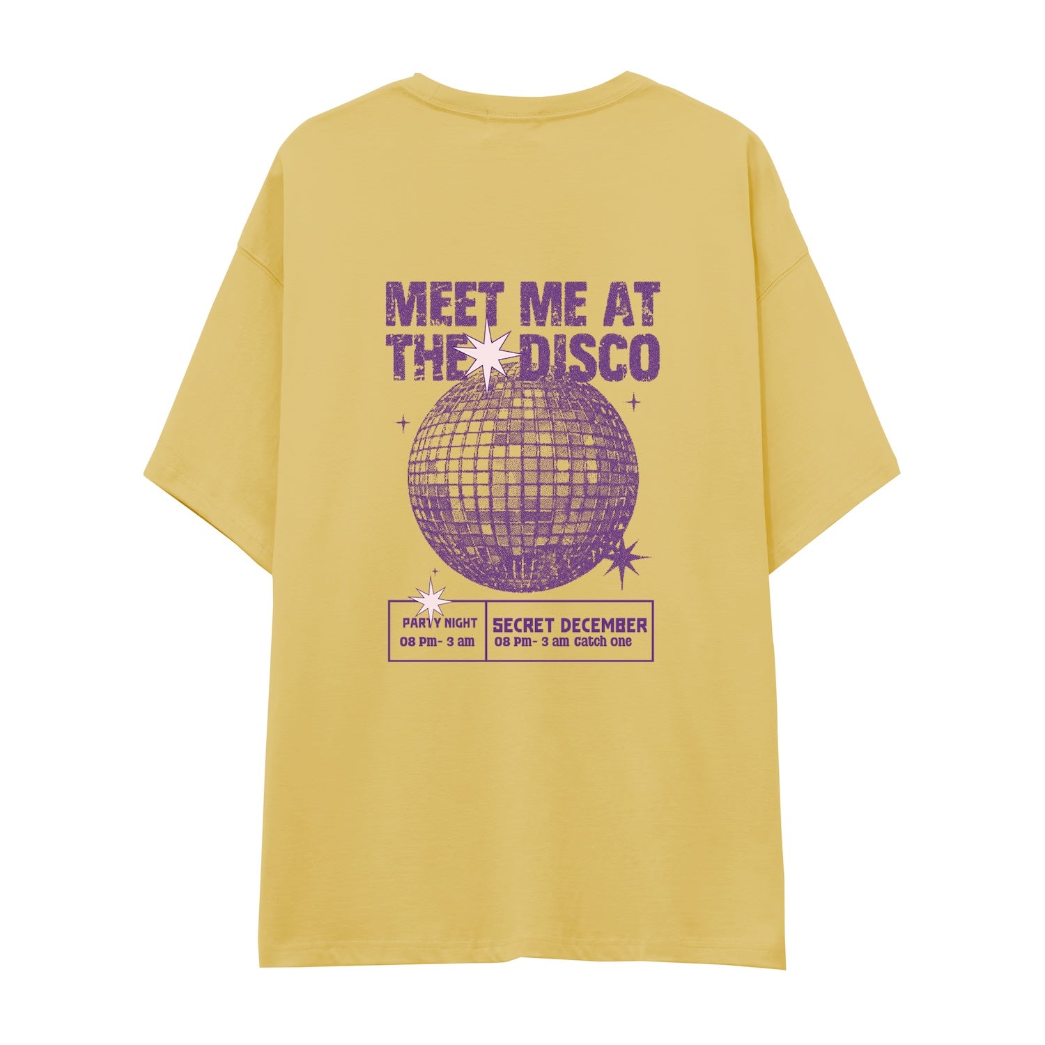 Meet Me At The Disco Oversize Tişört