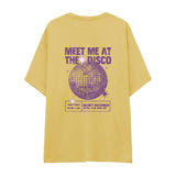 Meet Me At The Disco Oversize Tişört