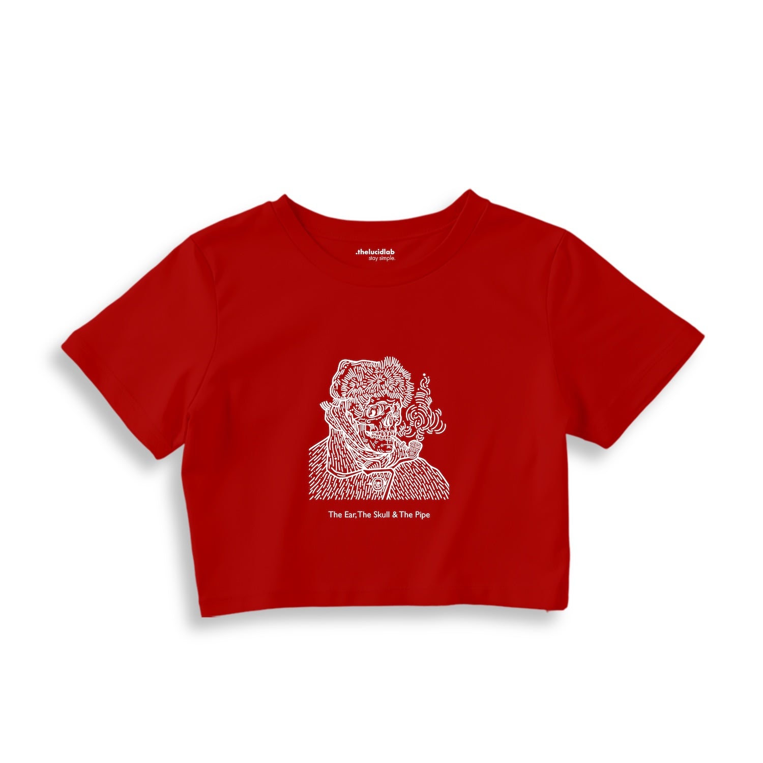The Ear, The Skull & The Pipe Crop Tişört
