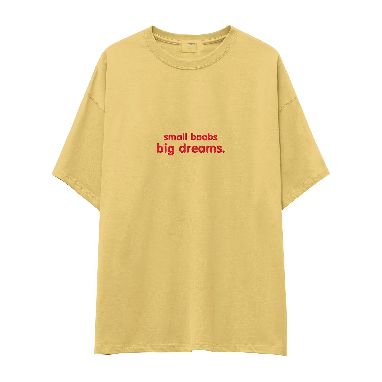 Small Boobs Big Dreams Oversize Tişört