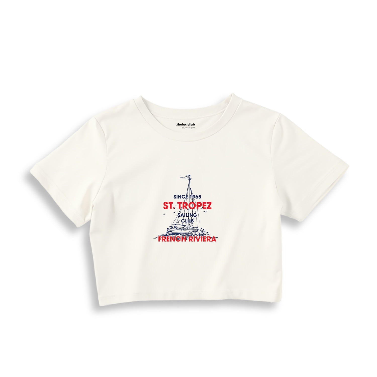 Saint Tropez Sailing Club Crop Tişört