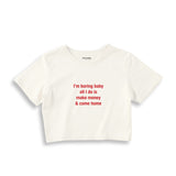 I’m Boring Baby Crop Tişört