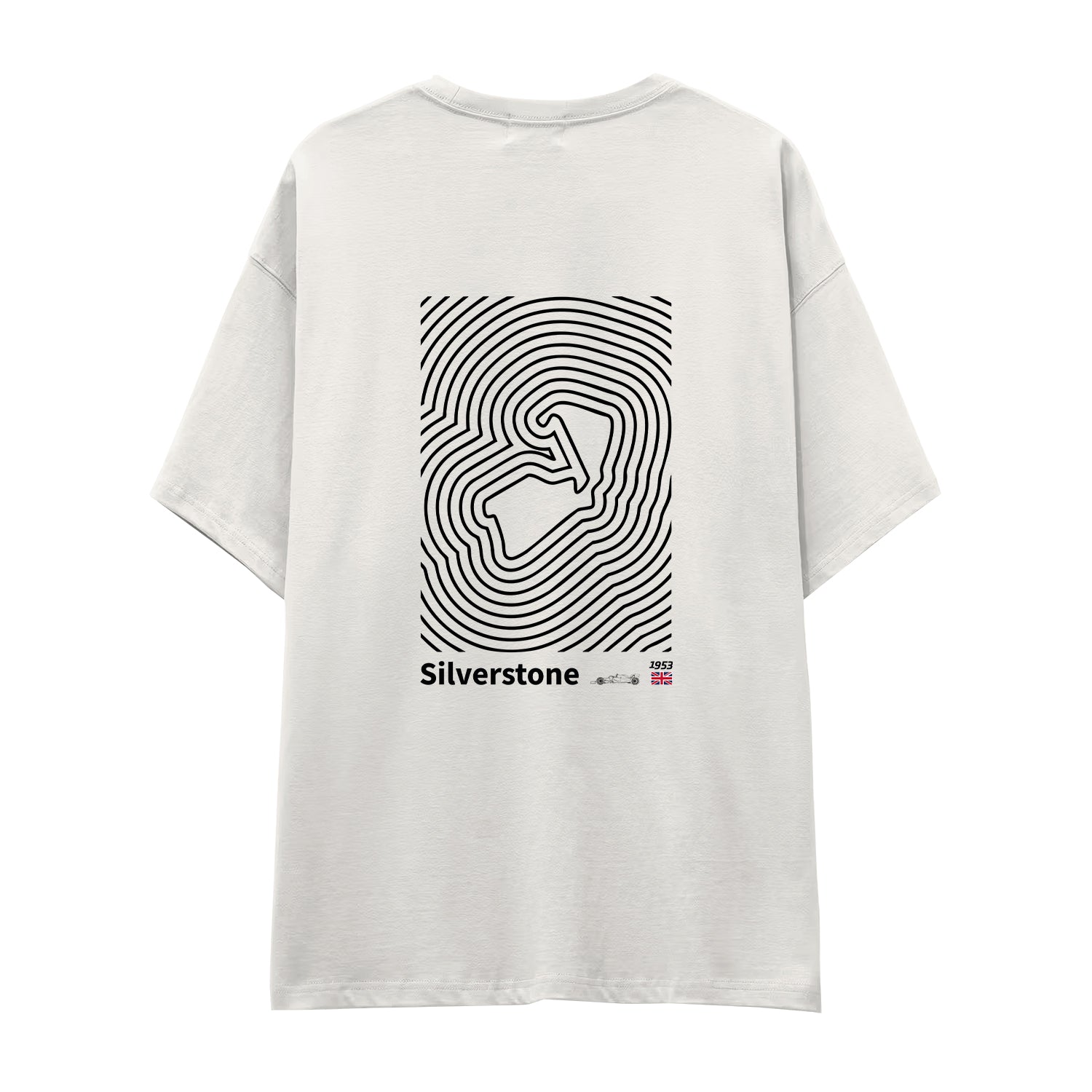 Silverstone Circuit Artwork Oversize Tişört