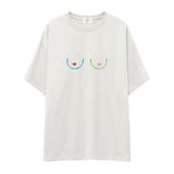 Boobs & Hearts Oversize Tişört