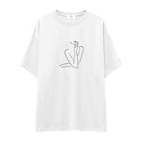 Women / Kadın Silüeti Oversize Tişört
