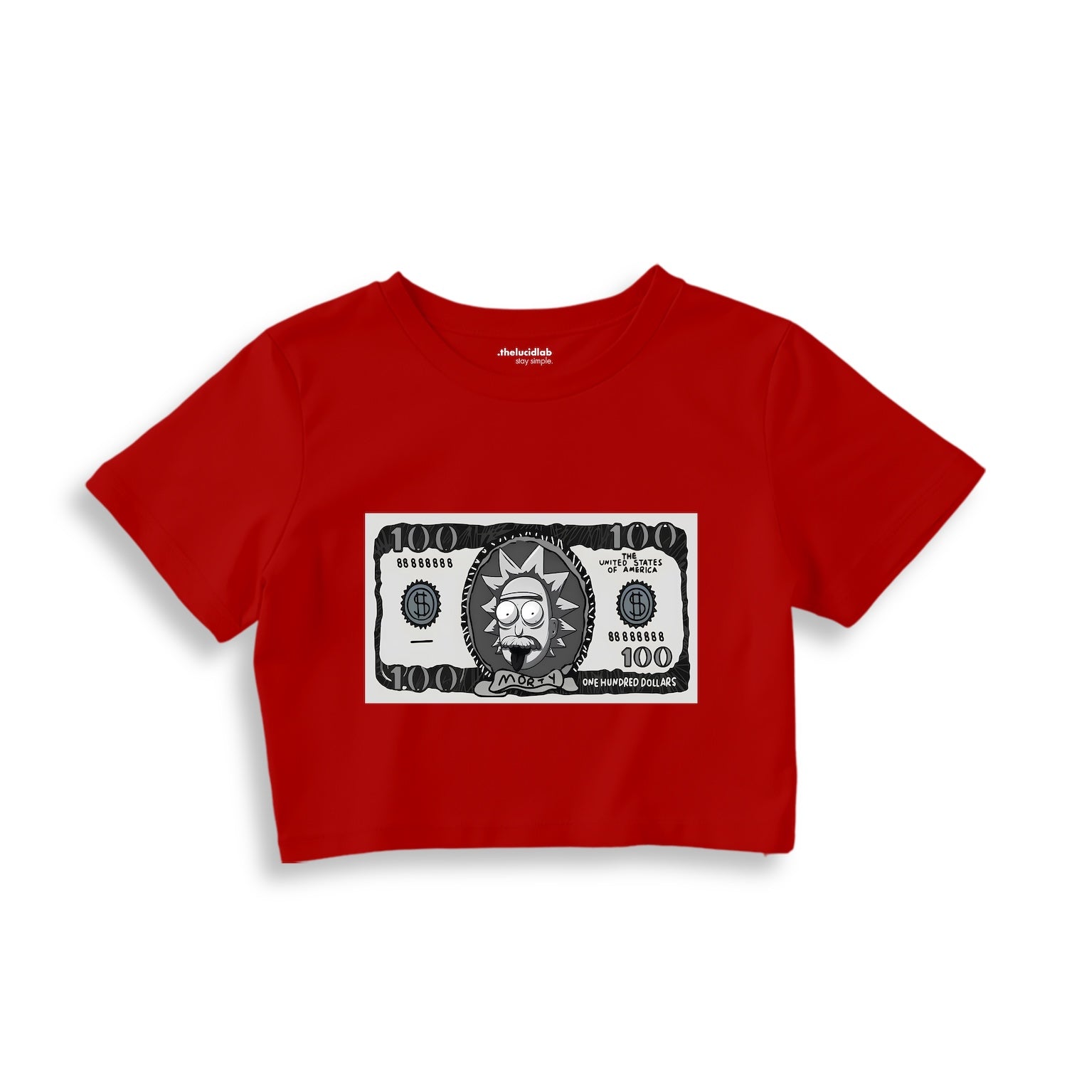 Morty Dollar Crop Tişört