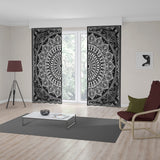 Black Bohemian Mandala Fon Perde