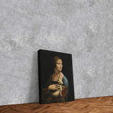 Lady with an Ermine / Leonardo da Vinci Kanvas Tablo