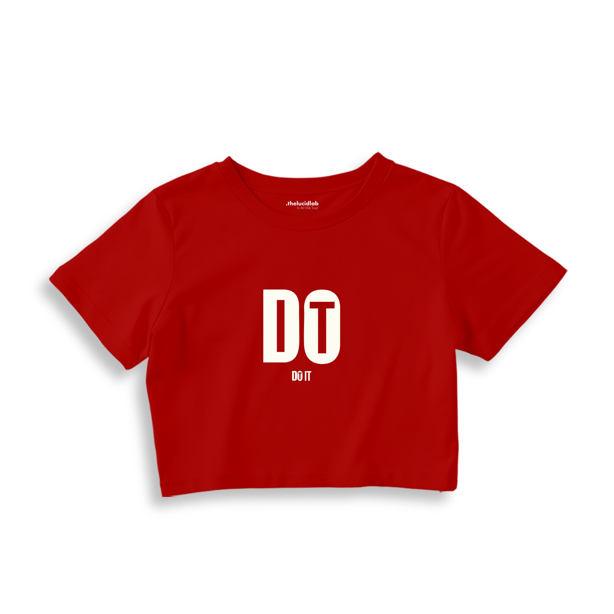 DO IT Crop Tişört — Kırmızı