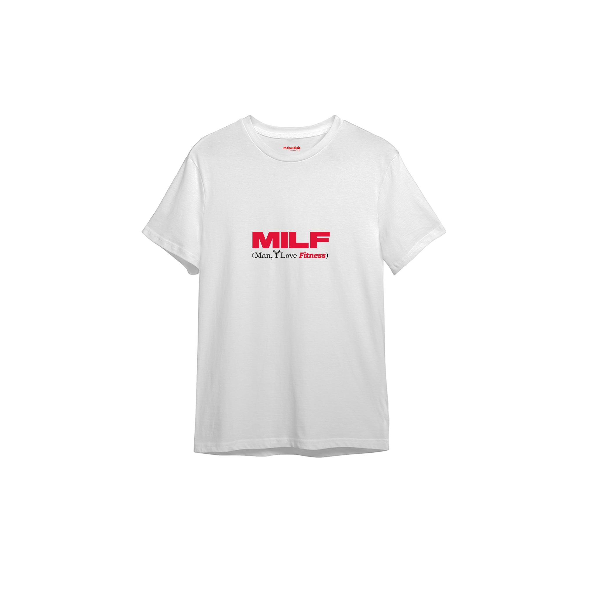 MILF / Man I Love Fitness Tişört — Beyaz