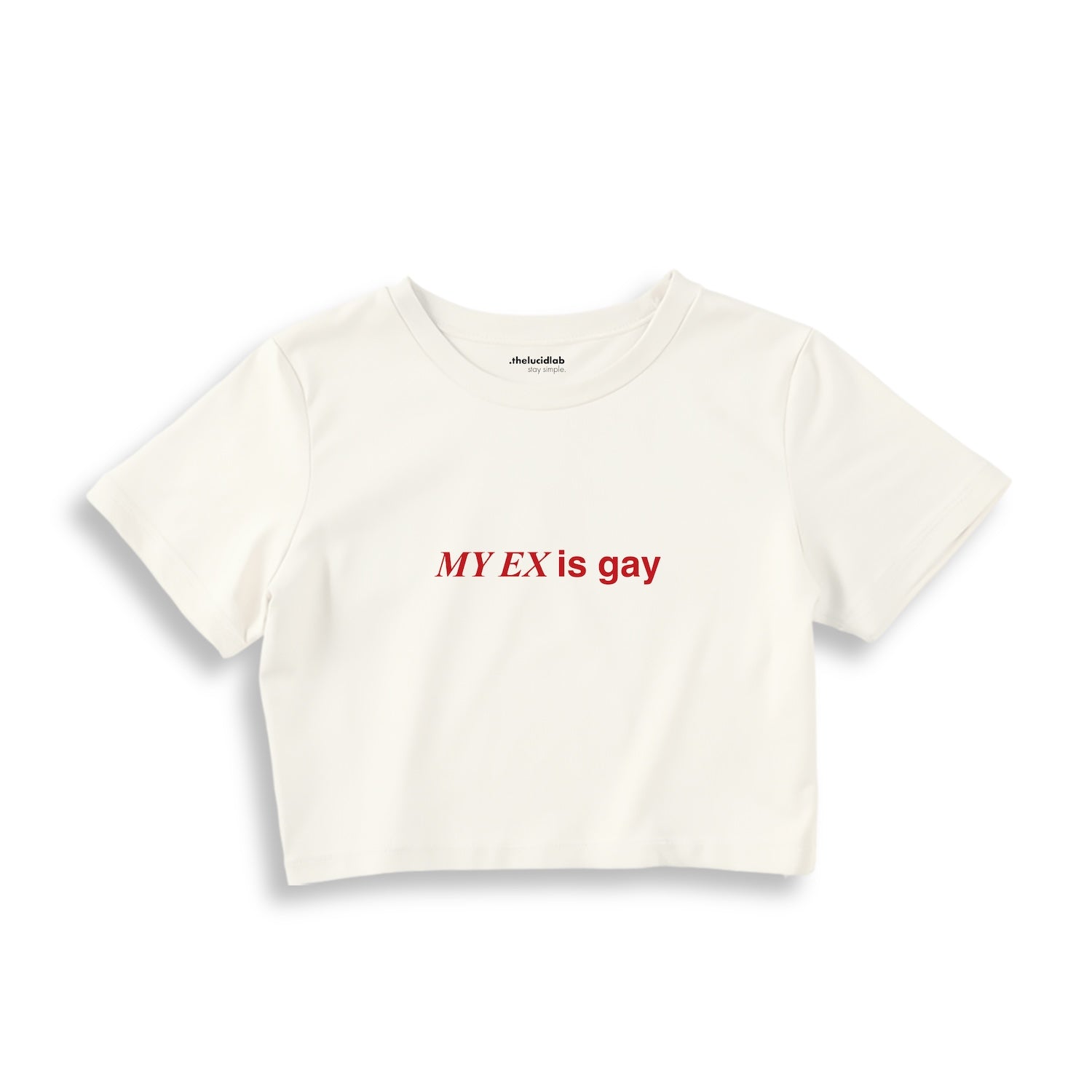 My Ex Is Gay Crop Tişört