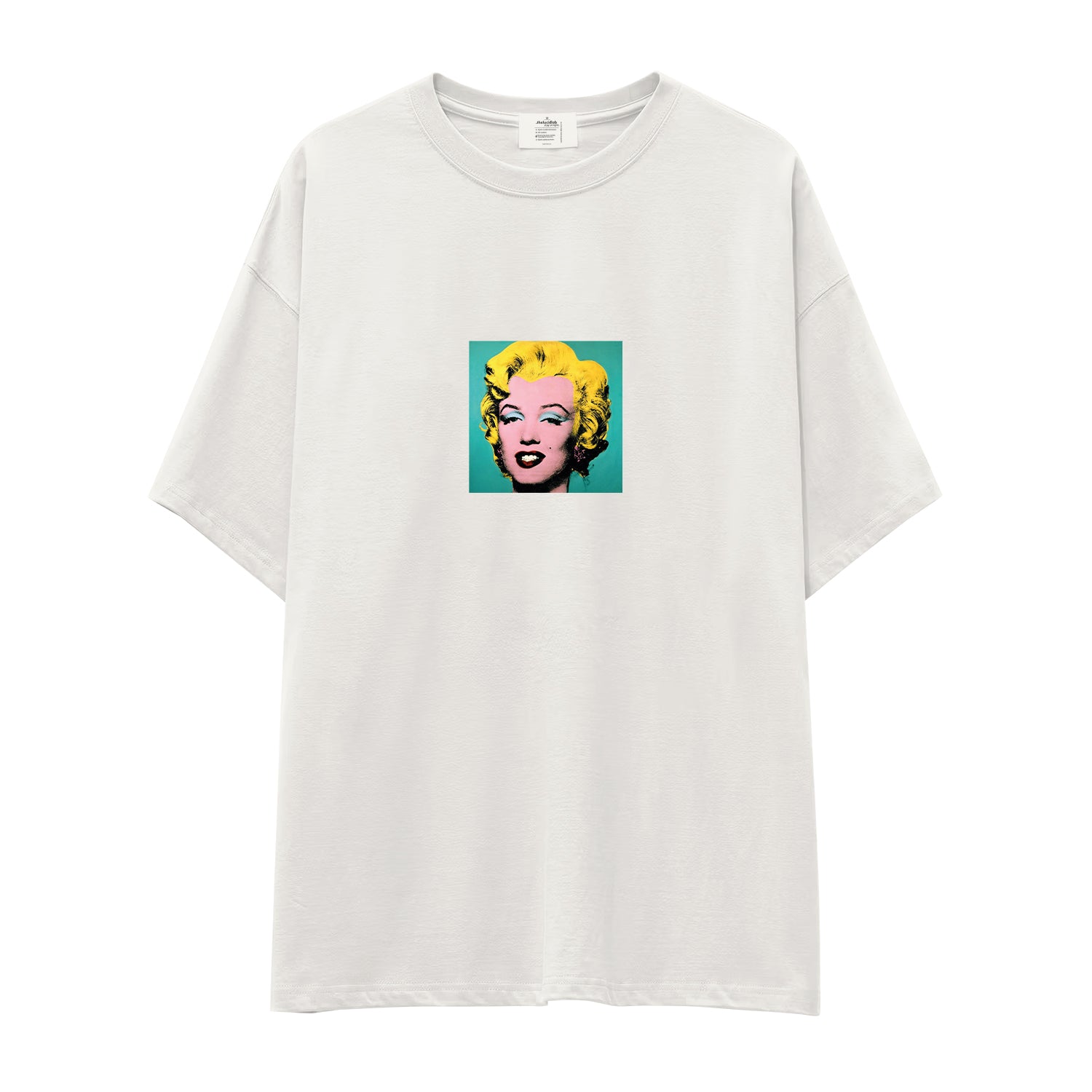 Andy Warhol / Marilyn Monroe Blue Oversize Tişört