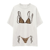 Leopard Bikini Oversize Tişört