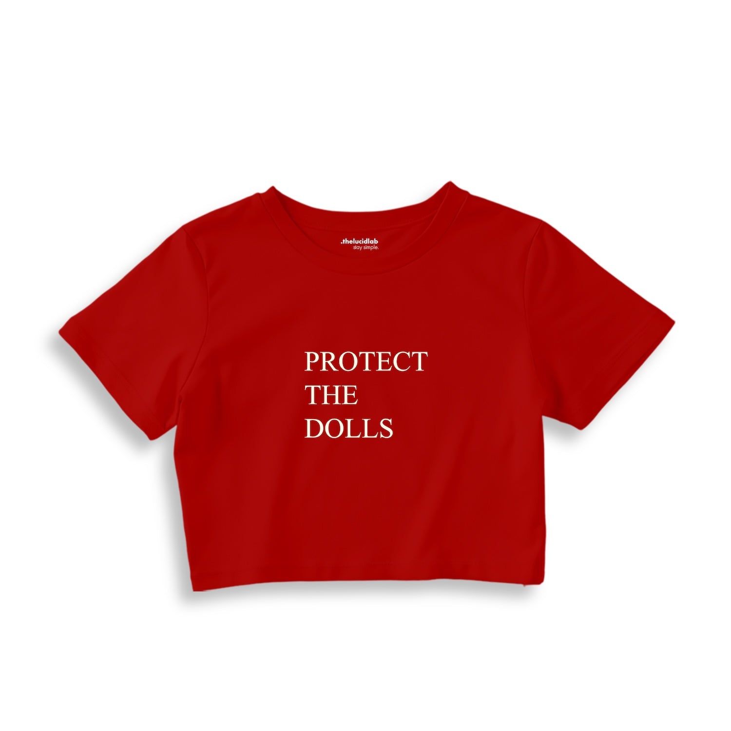 Protect The Dolls Crop Tişört
