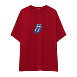 The Rolling Stones Blue Oversize Tişört