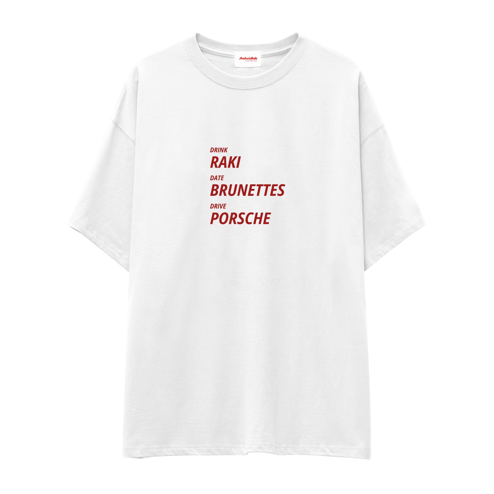 Drink Date Drive Oversize Tişört