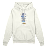 Marine Pattern Study Oversize Hoodie