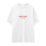 Kiss Now Talk Later Oversize Tişört