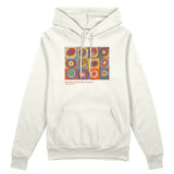 Color Study, Squares With Concentric Circles Oversize Hoodie