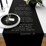 Eskisi Gibi Siyah - Şiir Runner Örtü