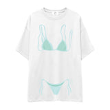 Blue Bikini Oversize Tişört