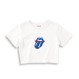 The Rolling Stones Blue Crop Tişört