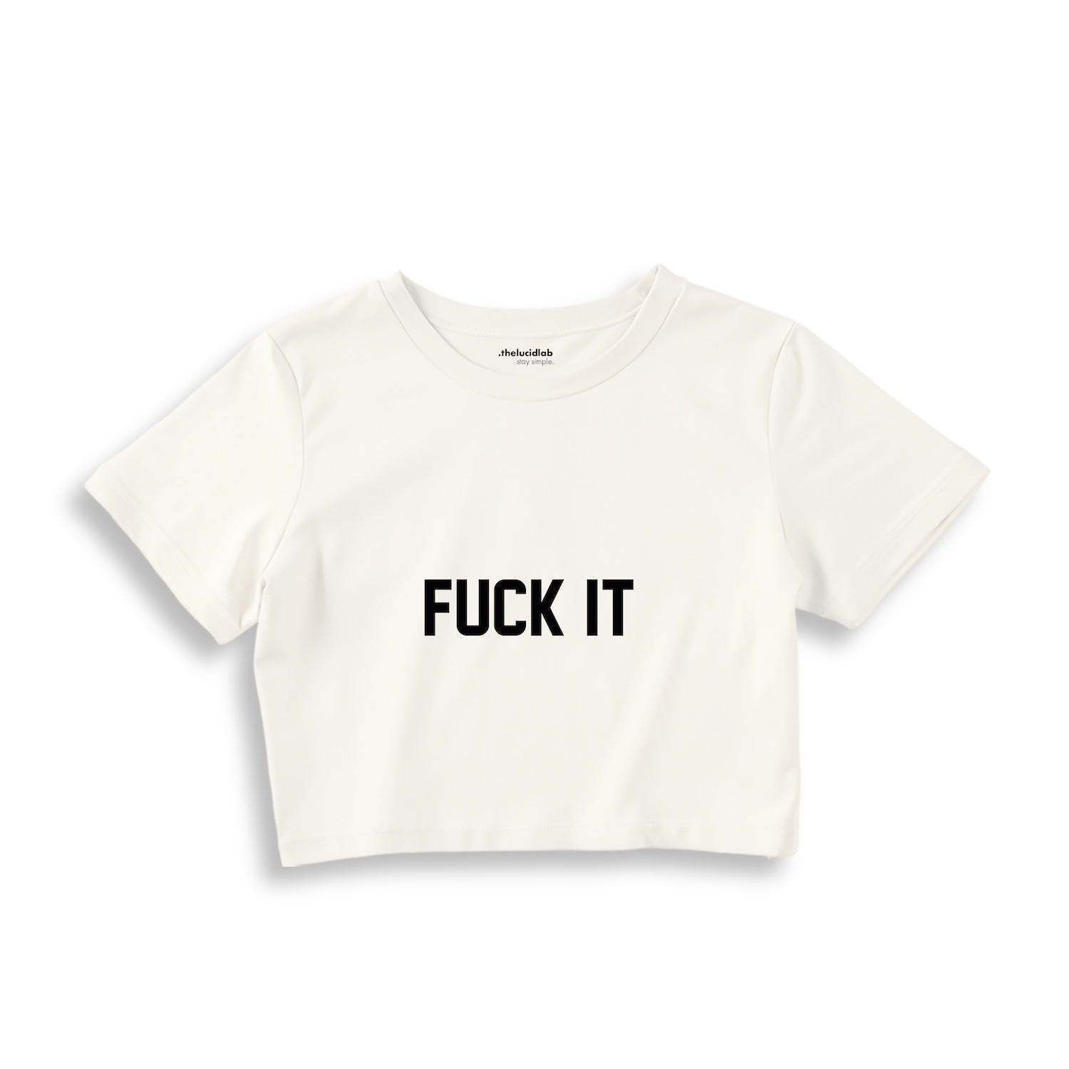 FUCK IT Crop Tişört