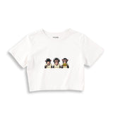 Diplomatic Monkeys Crop Tişört