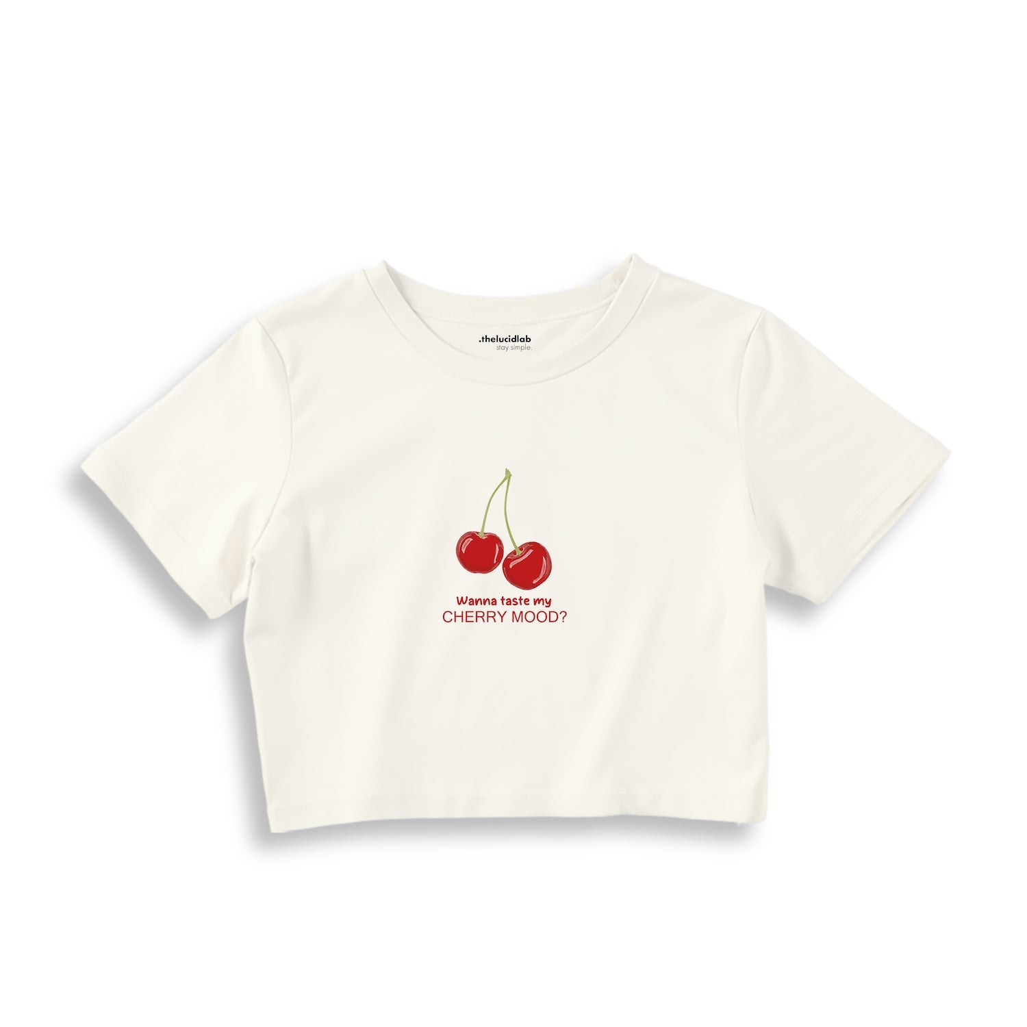 Cherry Mood Crop Tişört