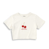 Cherry Mood Crop Tişört