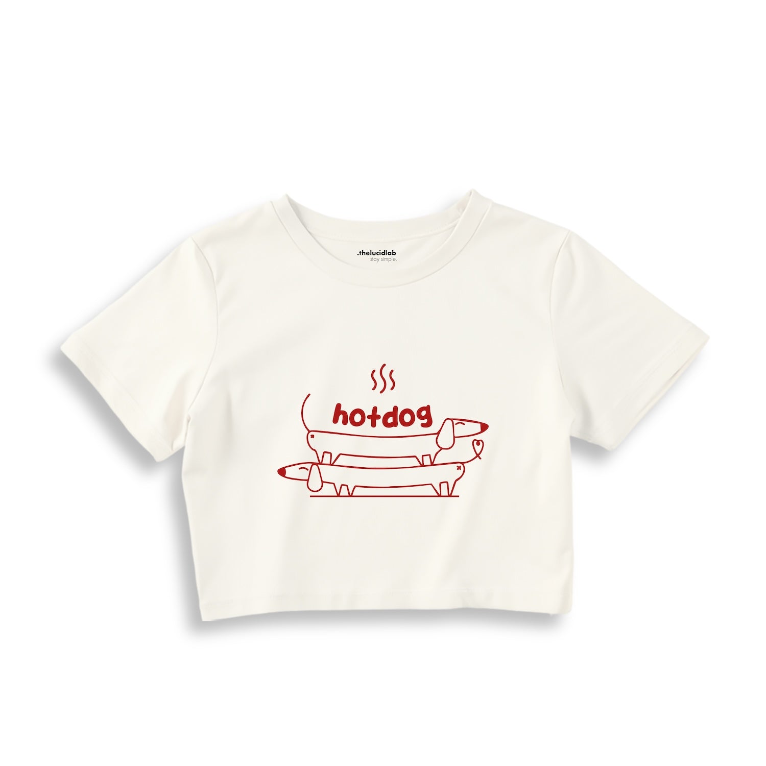 Hotdog Crop Tişört