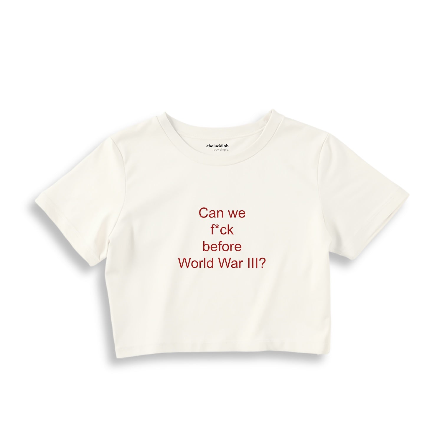 Before World War 3 Crop Tişört