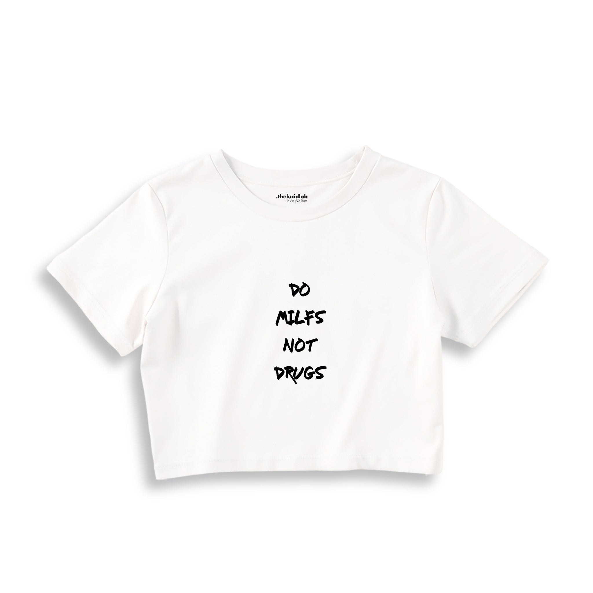 Do MILFs Crop Tişört — Beyaz