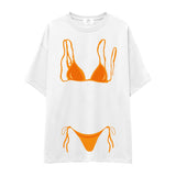 Orange Bikini Oversize Tişört