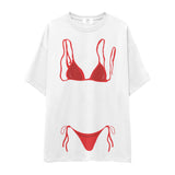 Red Bikini Oversize Tişört