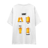 Lets Get Beers Tonight Oversize Tişört