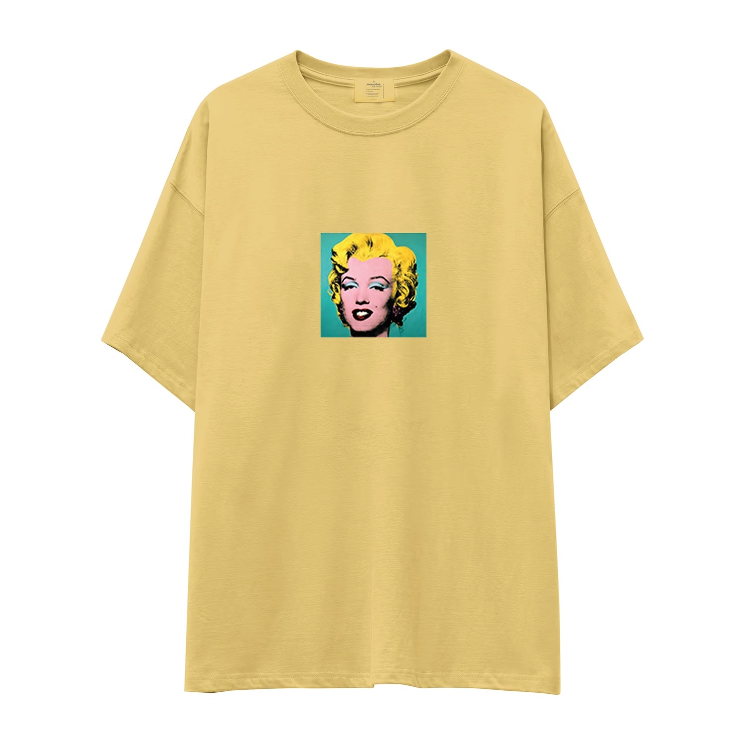 Andy Warhol / Marilyn Monroe Blue Oversize Tişört